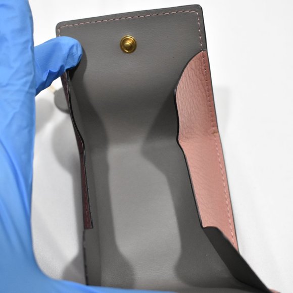 NWT Burberry pink Small Square Leather key chain coin case charm wallet - Picture 10 of 12